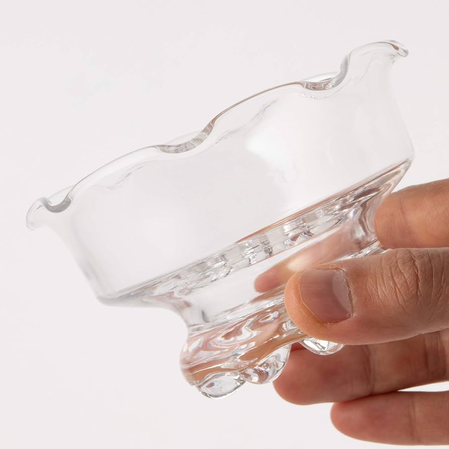 Amazon｜デザートグラス バーゼル(花ブチ) ×6個セット B-02136-1